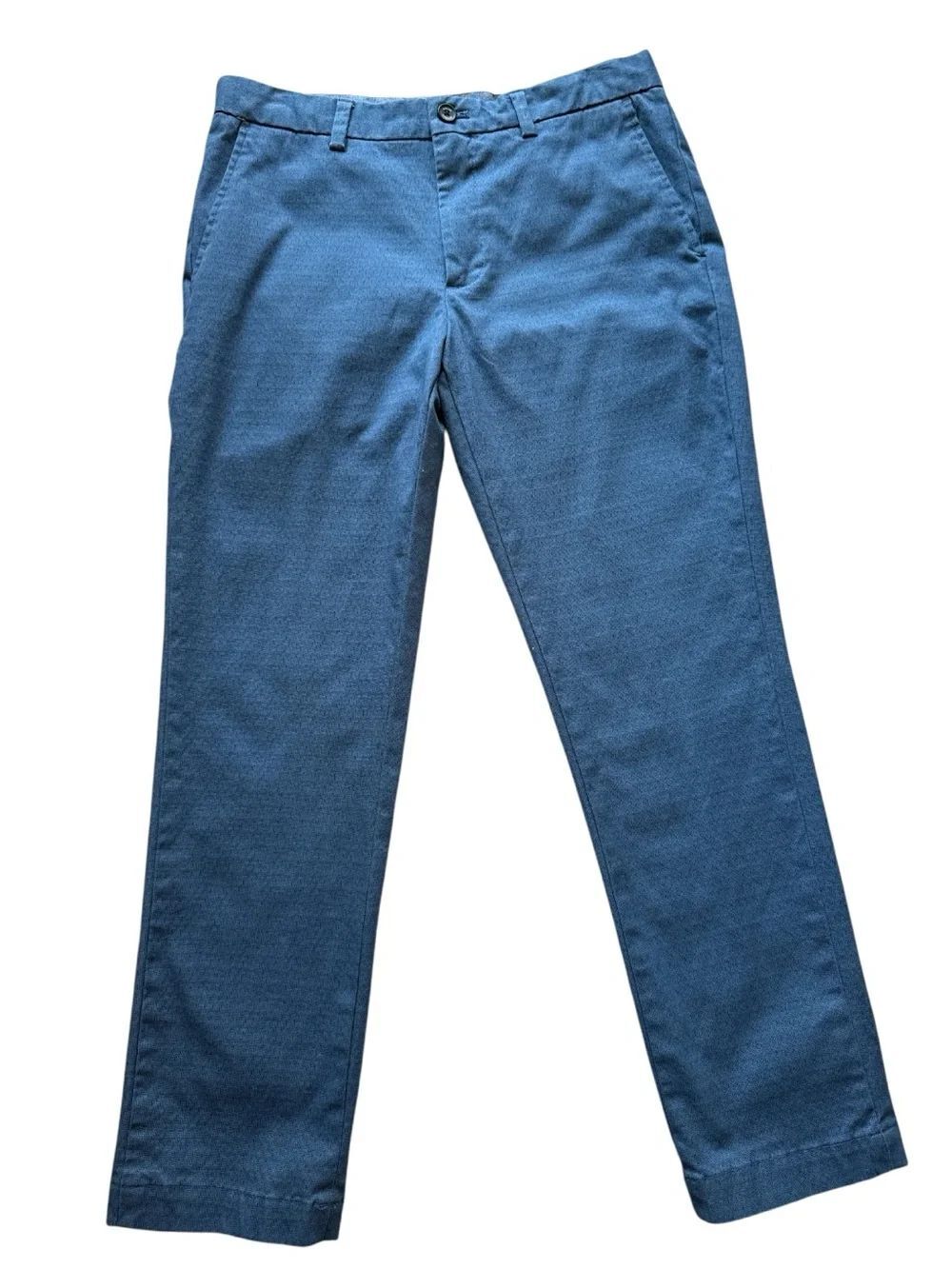 Banana Republic Geo Print Blue Men's Aiden Straight Chino Pants